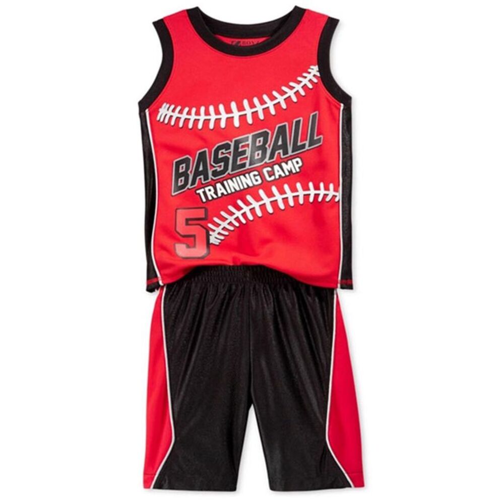 Nanette Lepore Boys Toddler Baseball 2-Piece Tank Top Set, NWT